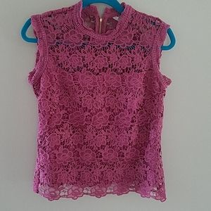 Nanette Lepore lace top, size small